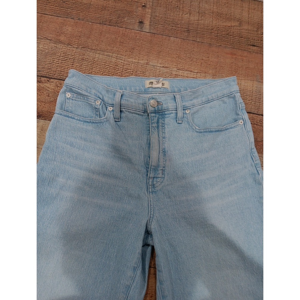 Madewell The Perfect Vintage Wide Leg Jean Womens Size 29 Blue Denim Crop 2437 - Picture 5 of 13